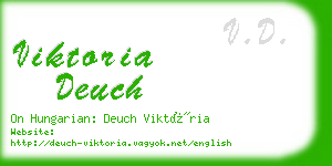 viktoria deuch business card